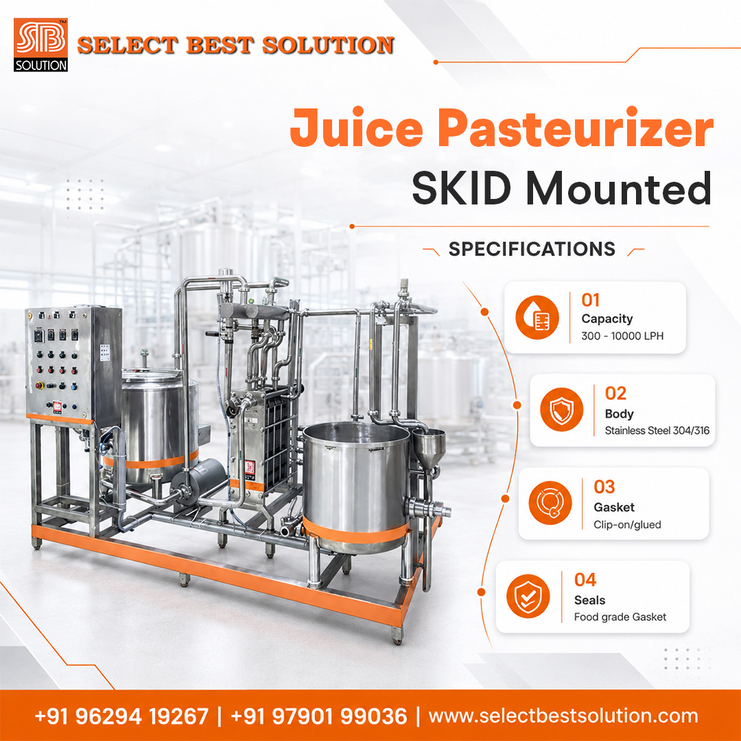 Juice Pasteurizer Machine Manufacturers in India